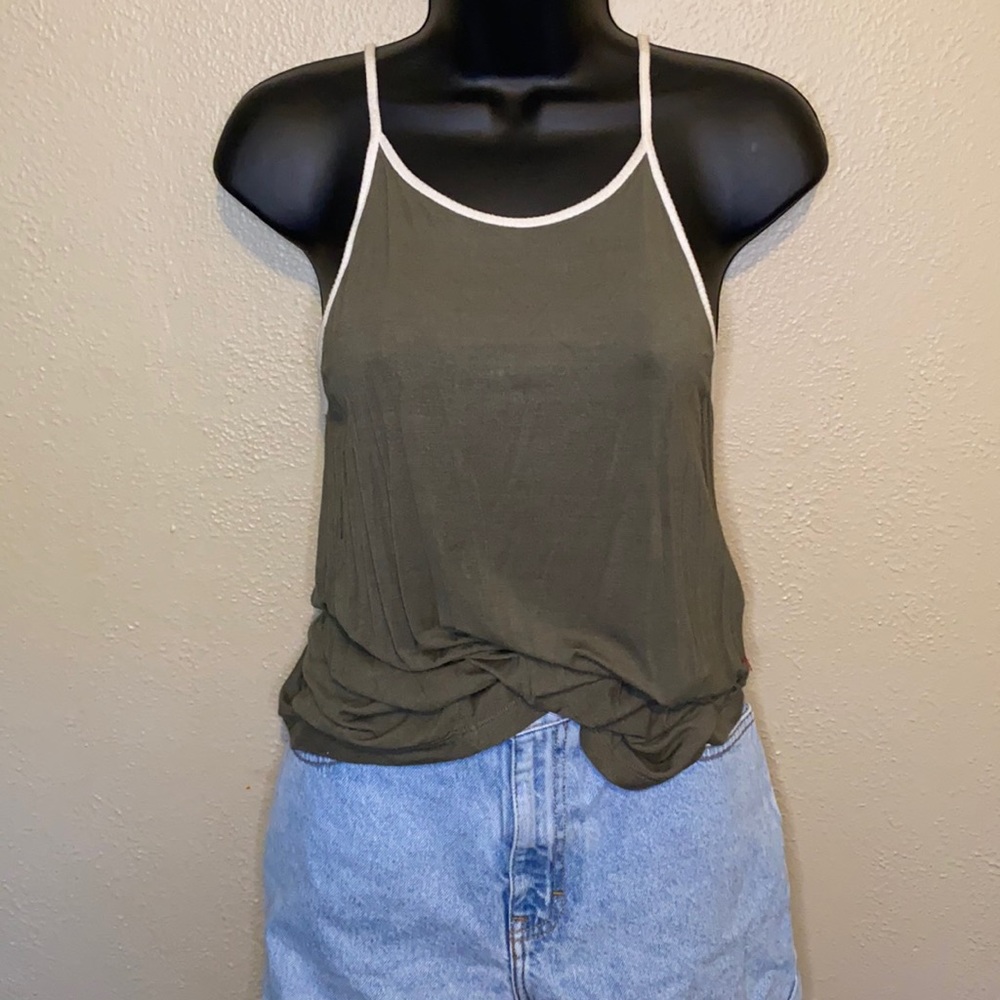 Green tank top